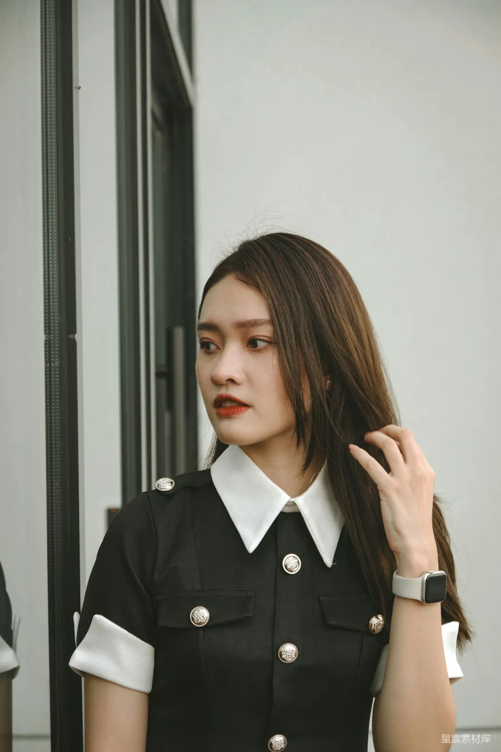 高清摄影 青春 时尚 制服 街拍 女性 青春与时尚的完美结合
