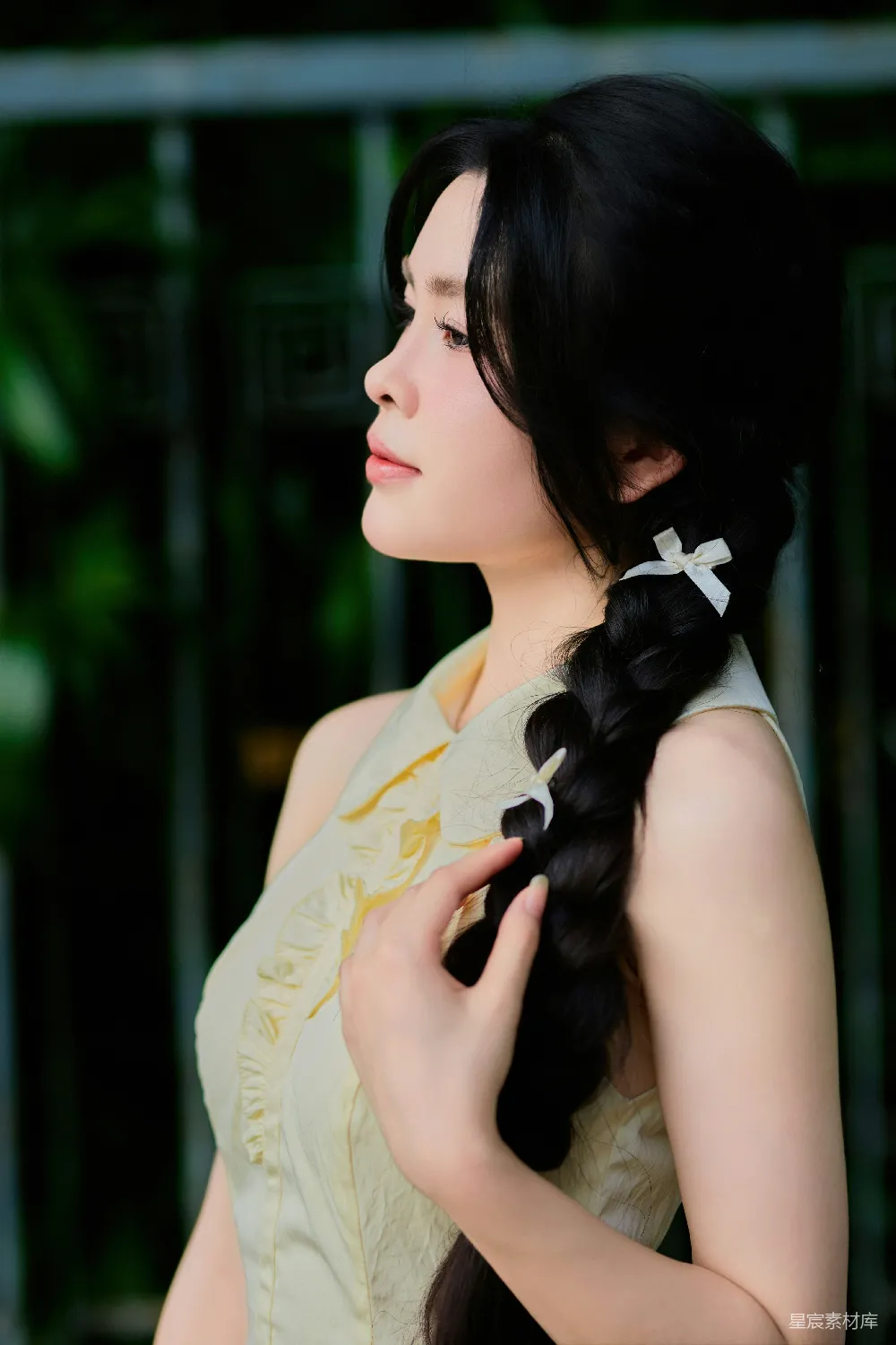 高清摄影 古典美 竹林 传统服饰 自然风光 女性 古典美人在竹林中