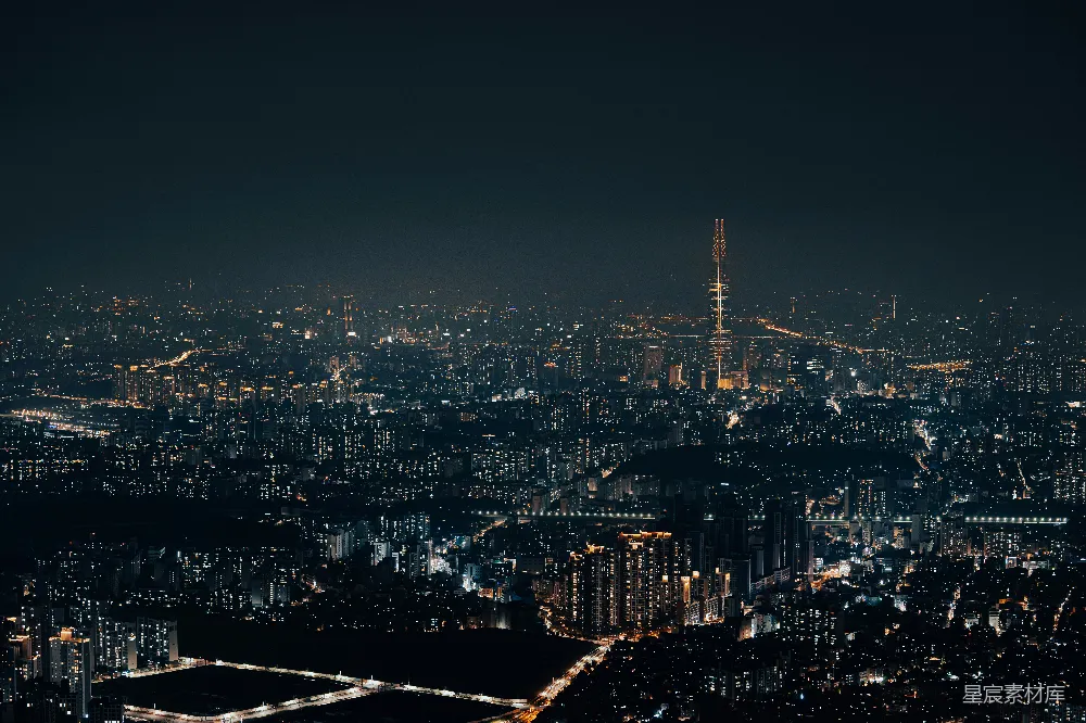高清摄影 城市 夜景 灯火 建筑 都市 夜幕下的城市灯火
