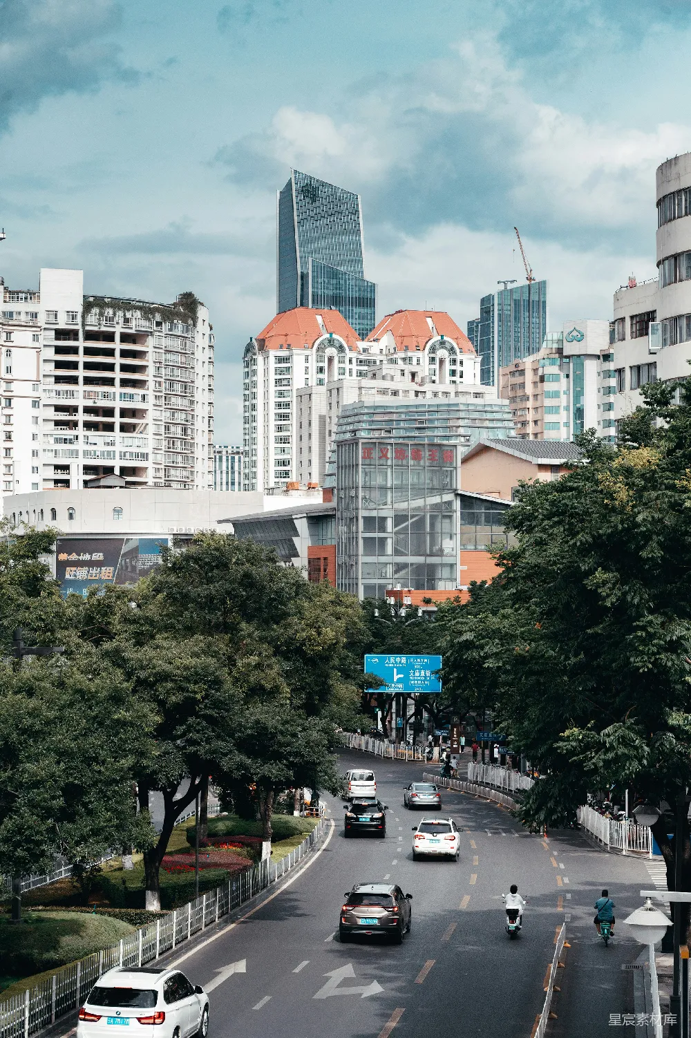 高清摄影 城市 高楼 交通 自然 现代 现代城市街道景观