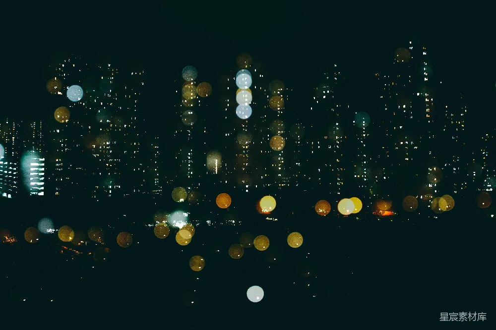 高清摄影 城市 夜景 光斑 建筑 都市 夜幕下的城市光点
