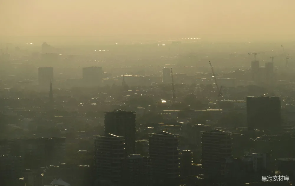 高清摄影 城市 迷雾 晨景 建筑 自然 迷雾笼罩的城市景观
