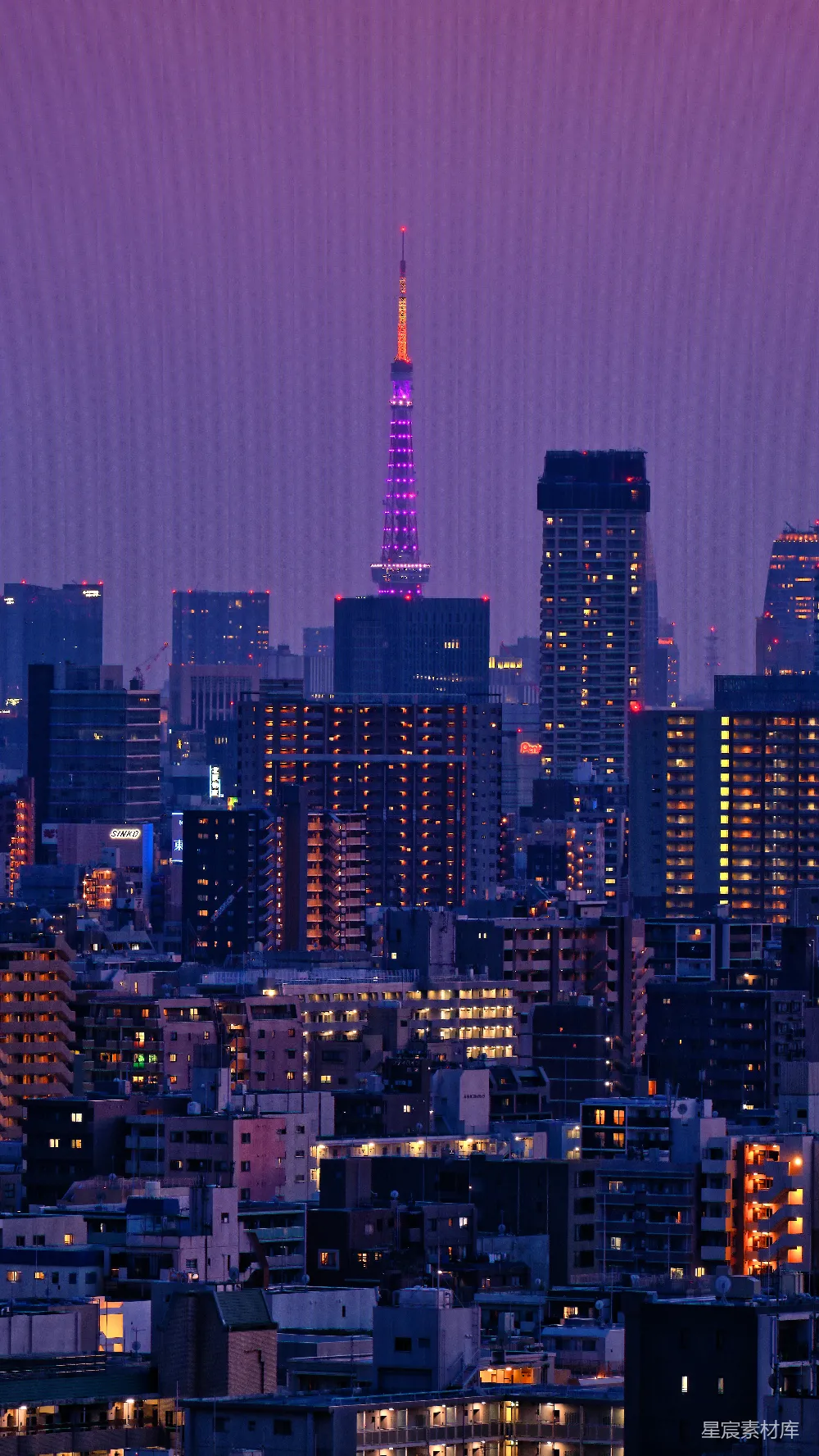 高清摄影 东京 夜景 城市 地标 都市 东京塔夜景