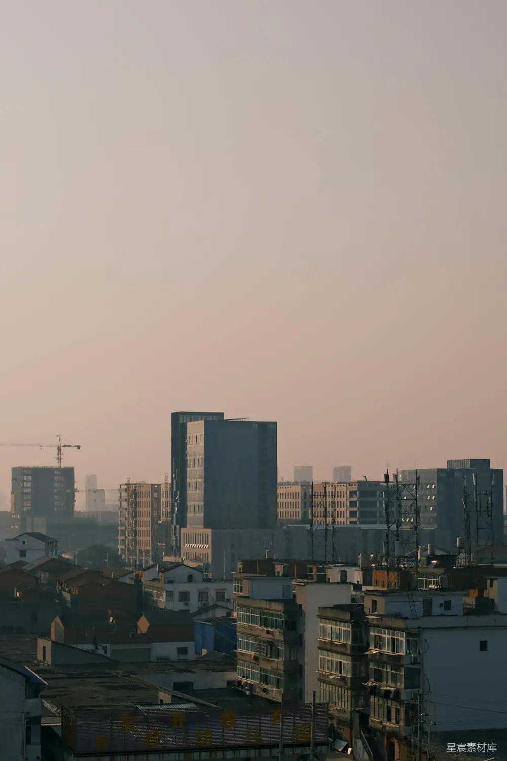 高清摄影 城市 建筑 夕阳 风景 都市 夕阳下的城市剪影