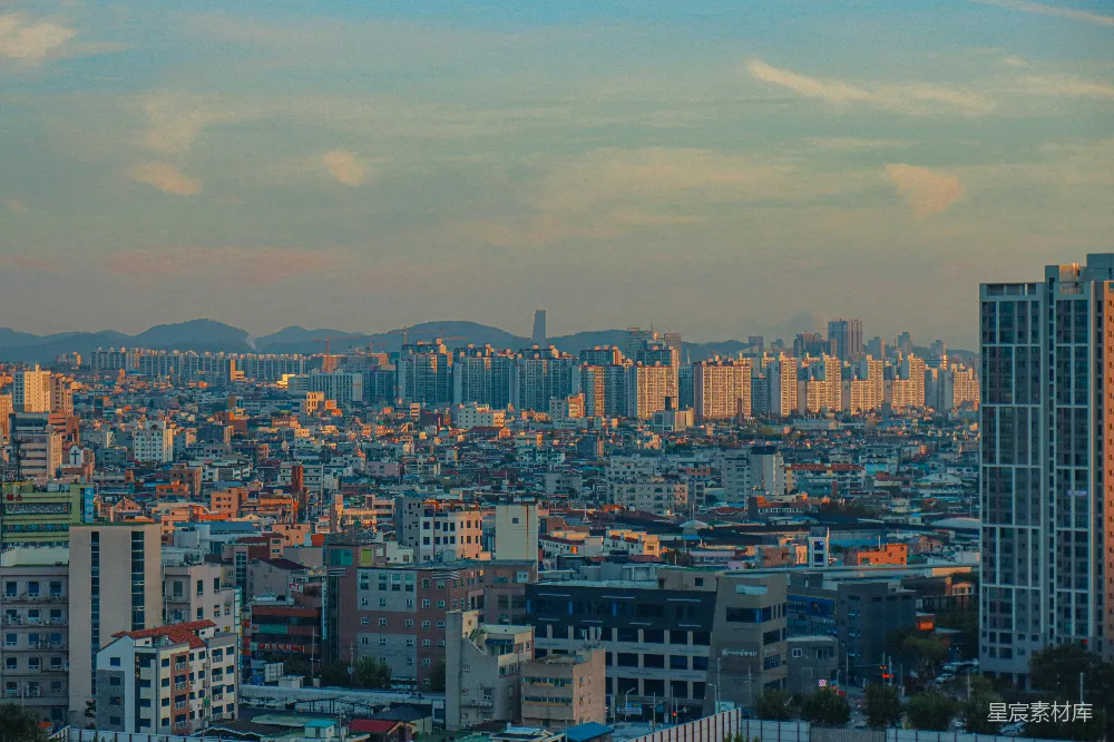 高清摄影 城市 黄昏 建筑 风景 都市 黄昏下的城市天际线