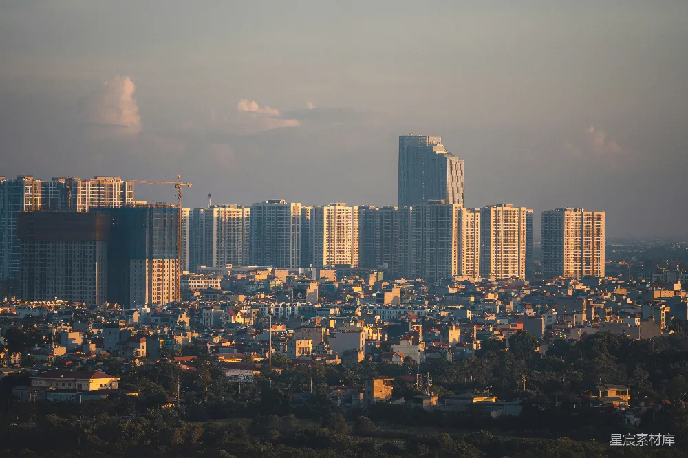 高清摄影 城市 日落 建筑 自然 都市 日落时的城市全景