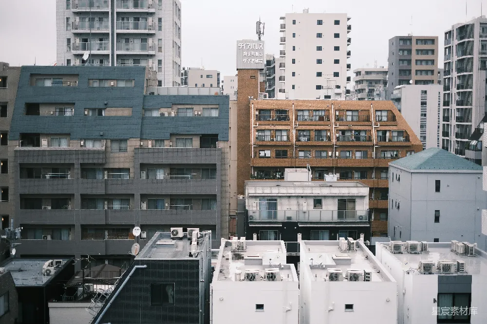 高清摄影 东京 城市景观 建筑群 屋顶 城市 东京屋顶俯瞰