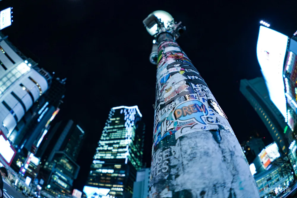 高清摄影 城市夜景 霓虹灯 街头艺术 现代都市 夜间摄影 夜晚繁华的城市街头