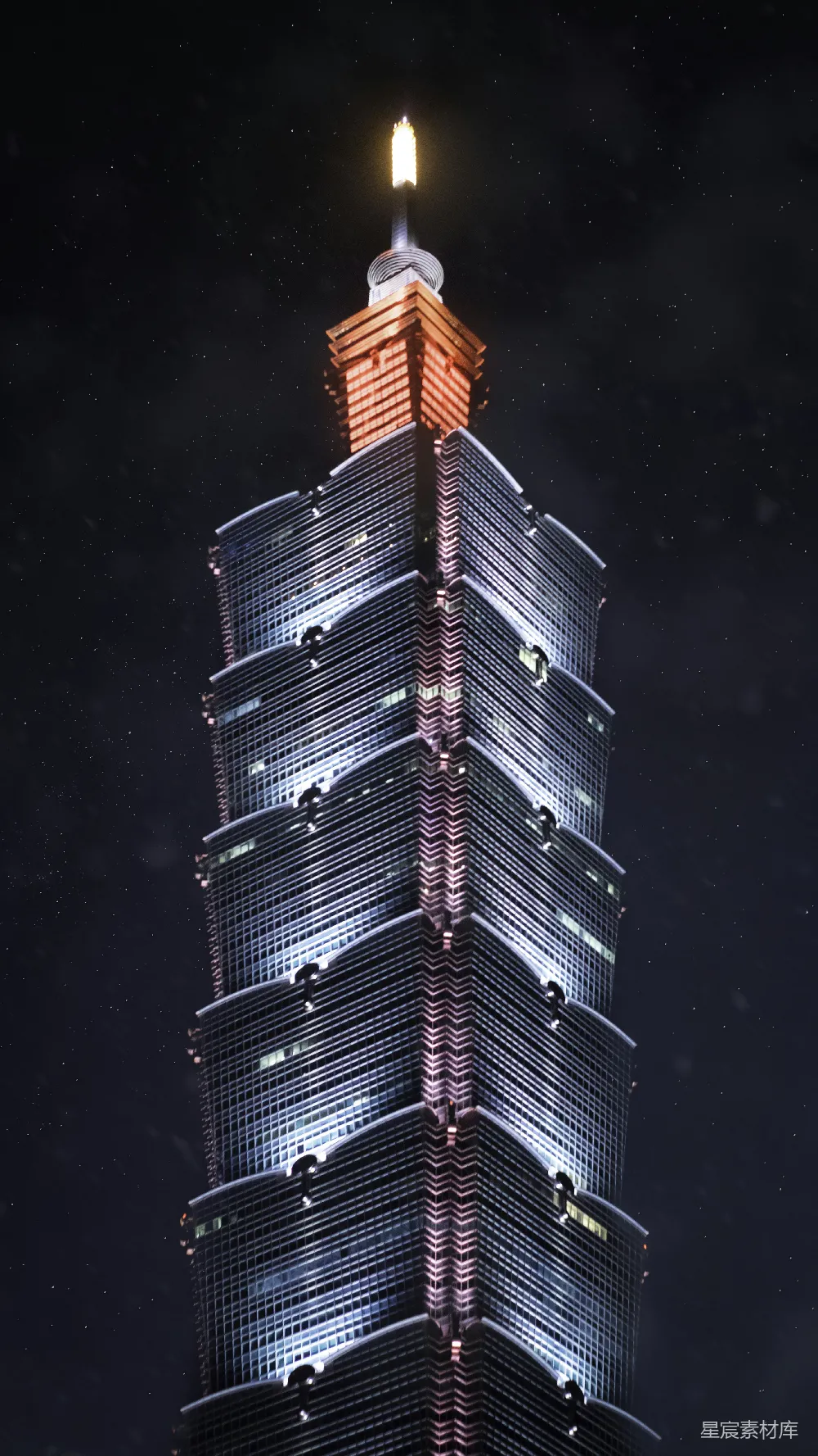 高清摄影 台北101 摩天大楼 夜景 现代建筑 城市地标 台北101夜景