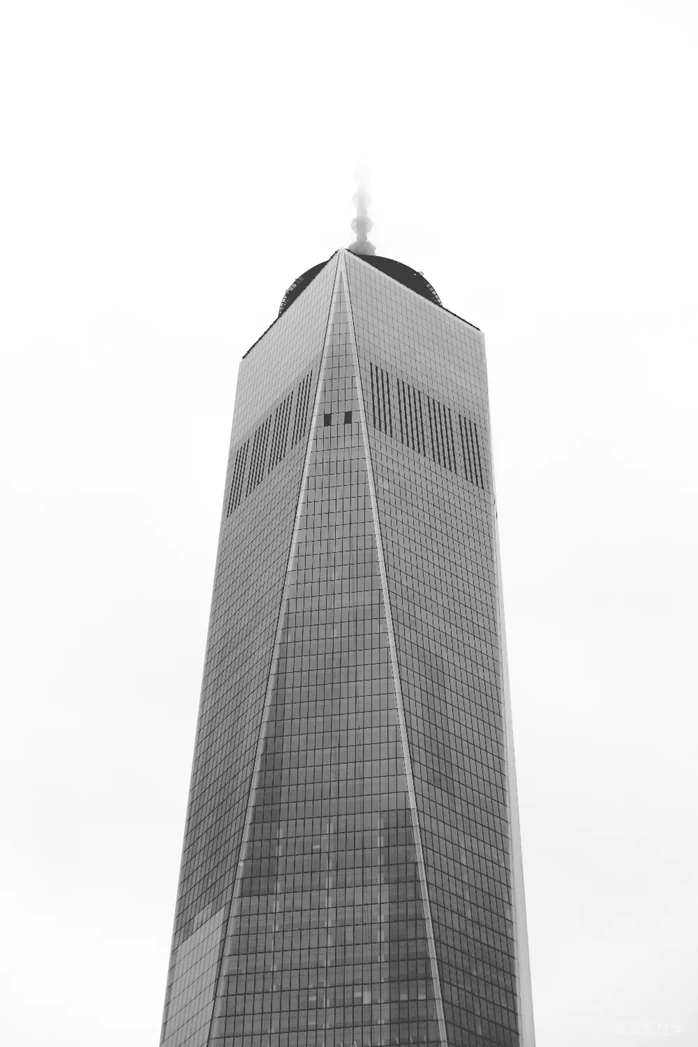 高清摄影 建筑 都市 黑白摄影 现代建筑 城市风光 自由塔的黑白剪影