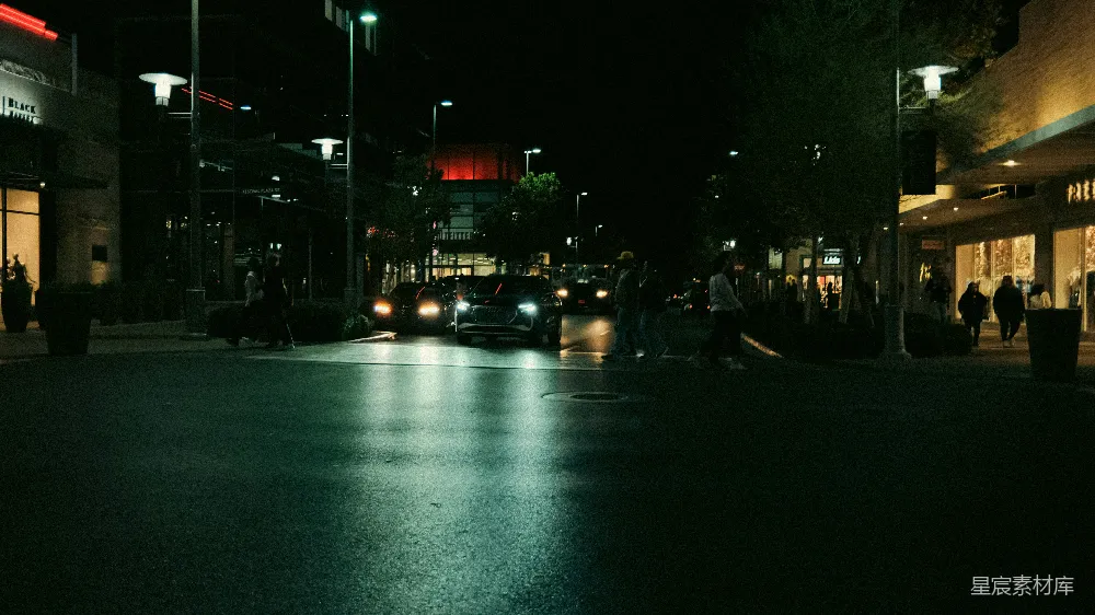 高清摄影 夜晚 城市 街道 灯光 休闲 夜晚城市的街景