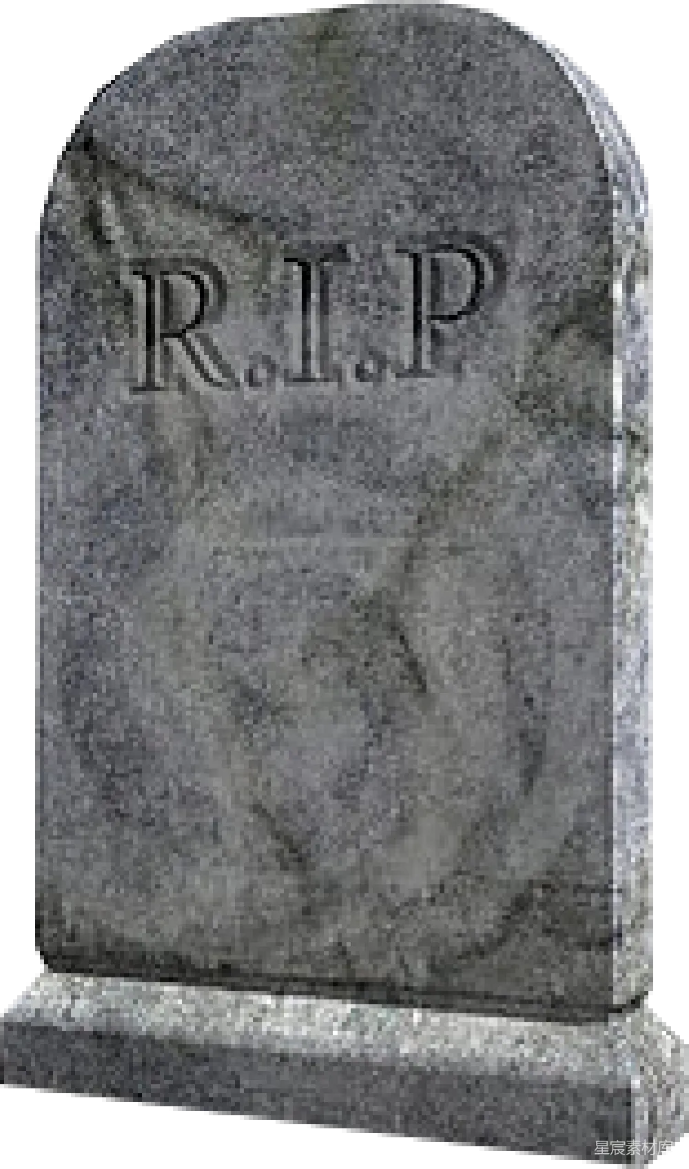 元素素材 墓碑 R.I.P 死亡 墓碑上的R.I.P.