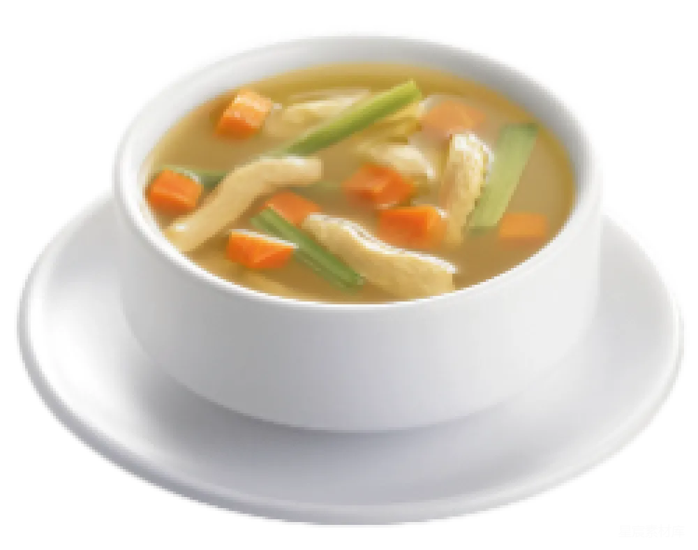 元素素材 鸡肉蔬菜汤