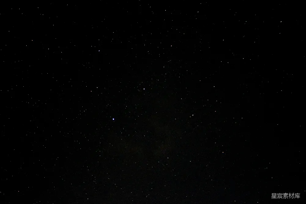 高清摄影  夜空中有几颗星星。