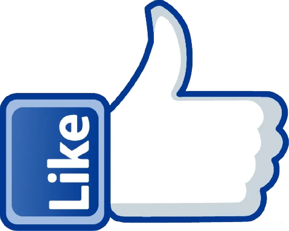 元素素材 Facebook点赞手势图标