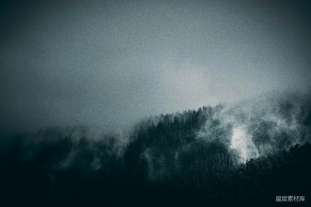 高清摄影 自然 烟山翠树