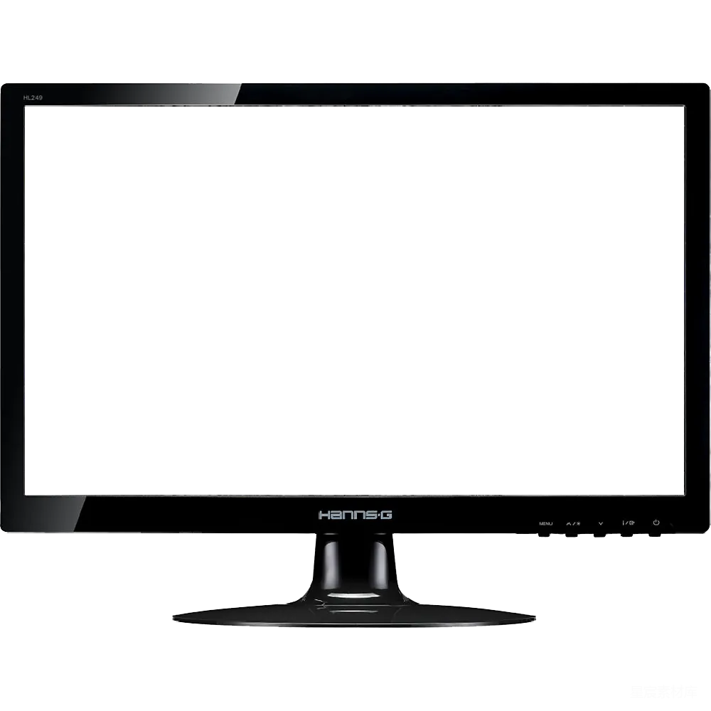 元素素材 一台黑色的瀚视奇HL249宽屏液晶显示器