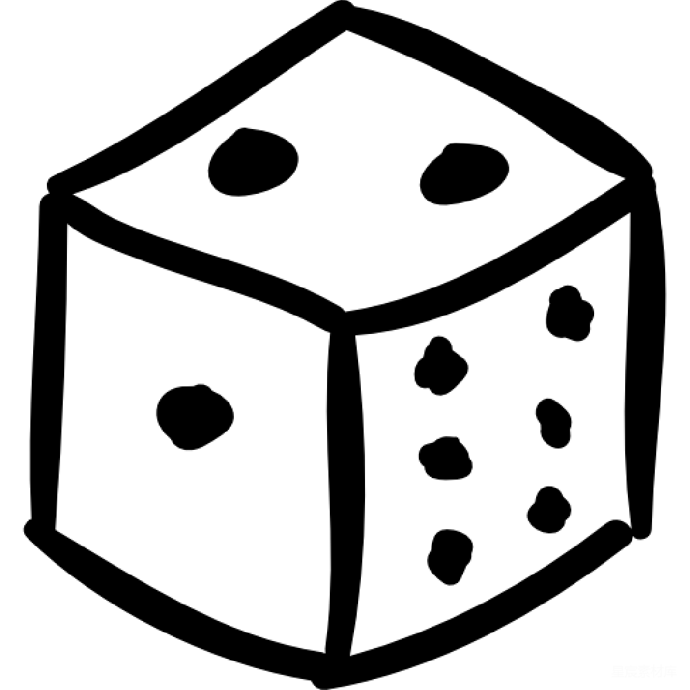 元素素材 游戏 几何 矢量图 骰子插画