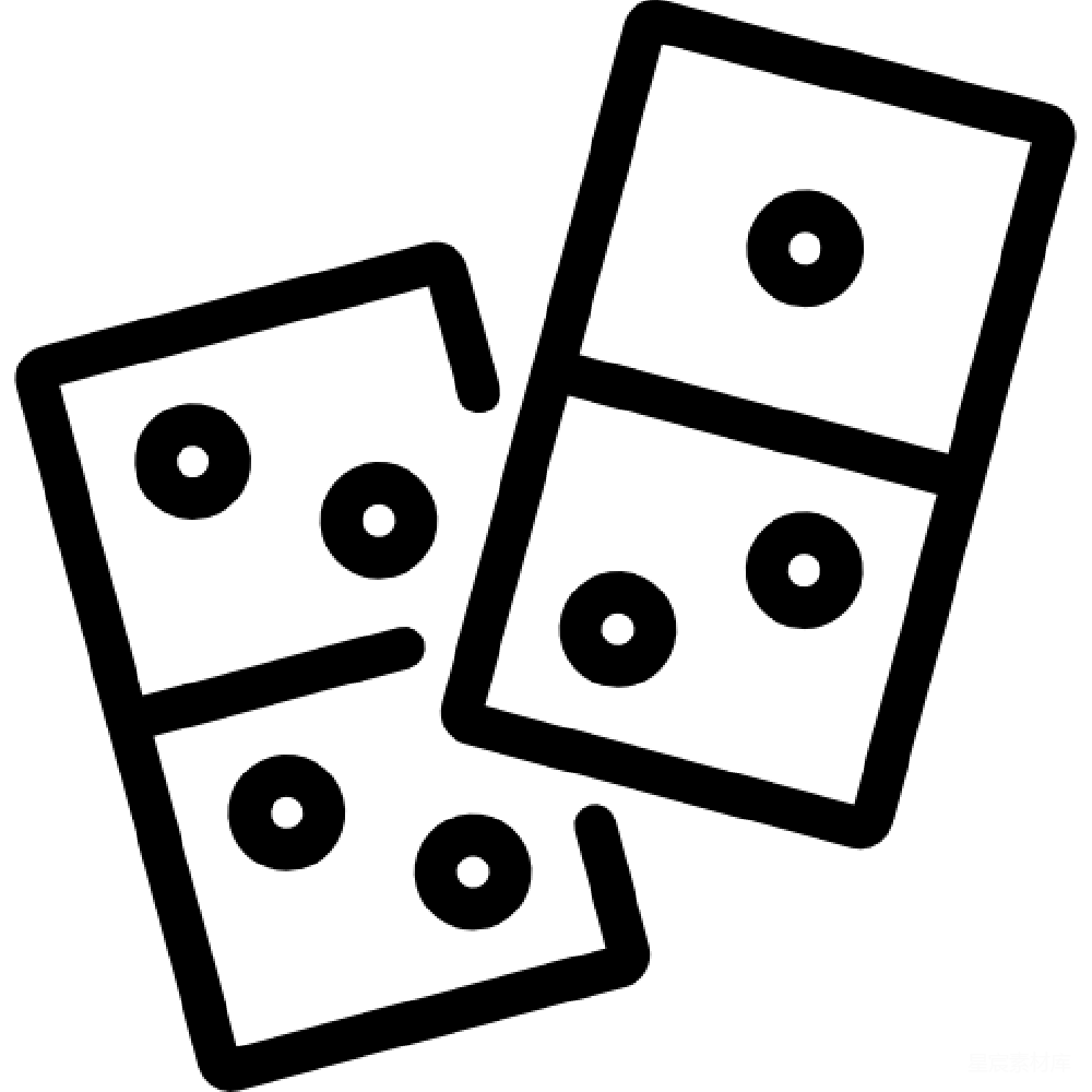元素素材 游戏 图标 几何 骰子图标