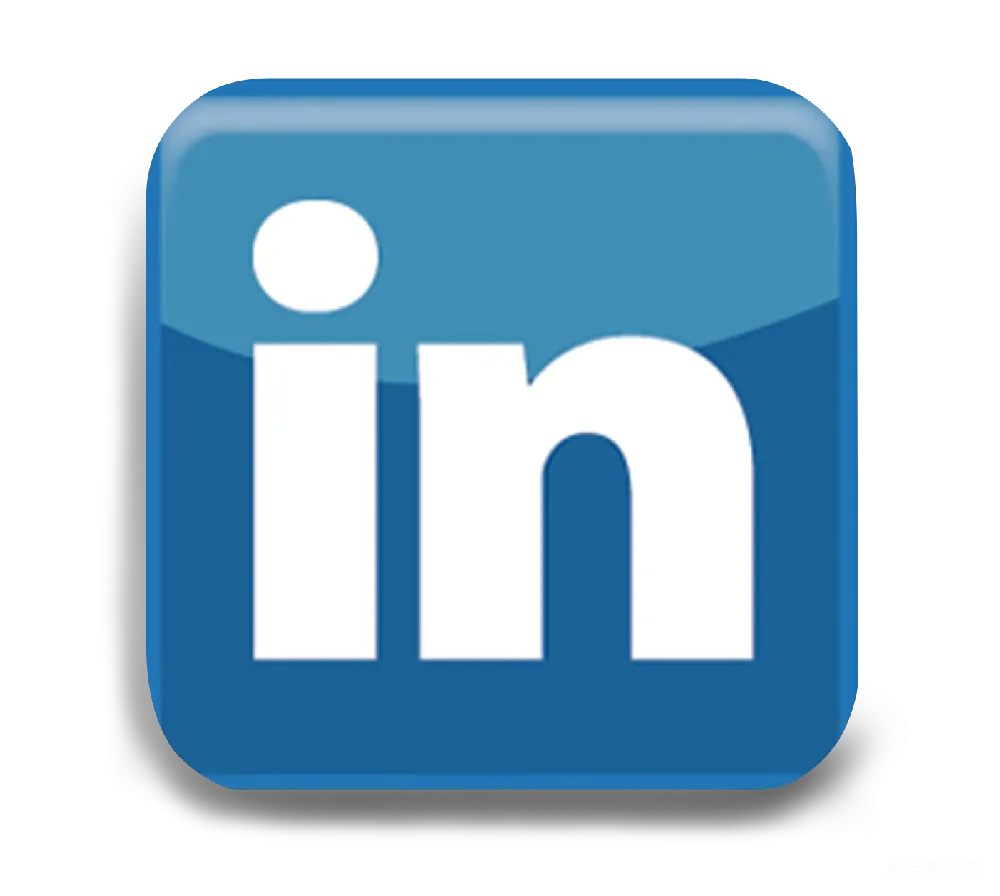 元素素材 社交媒体 蓝色 商务 LinkedIn图标
