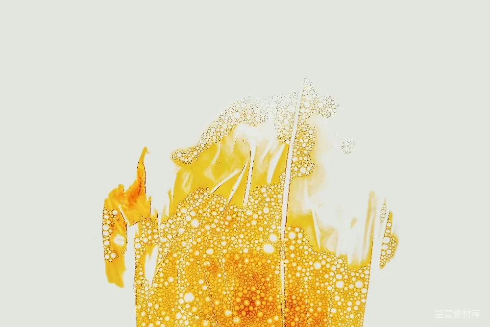 黄色火焰主题插画