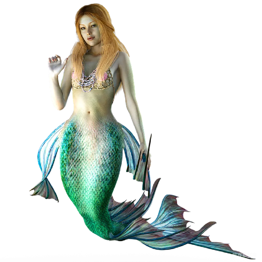 元素素材 美人鱼 幻想 神话生物 神秘的美人鱼