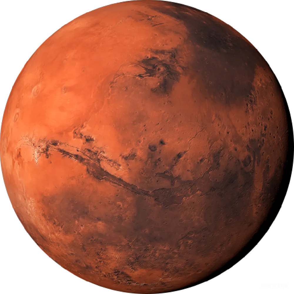 元素素材 火星 宇宙 自然 红色星球：火星特写