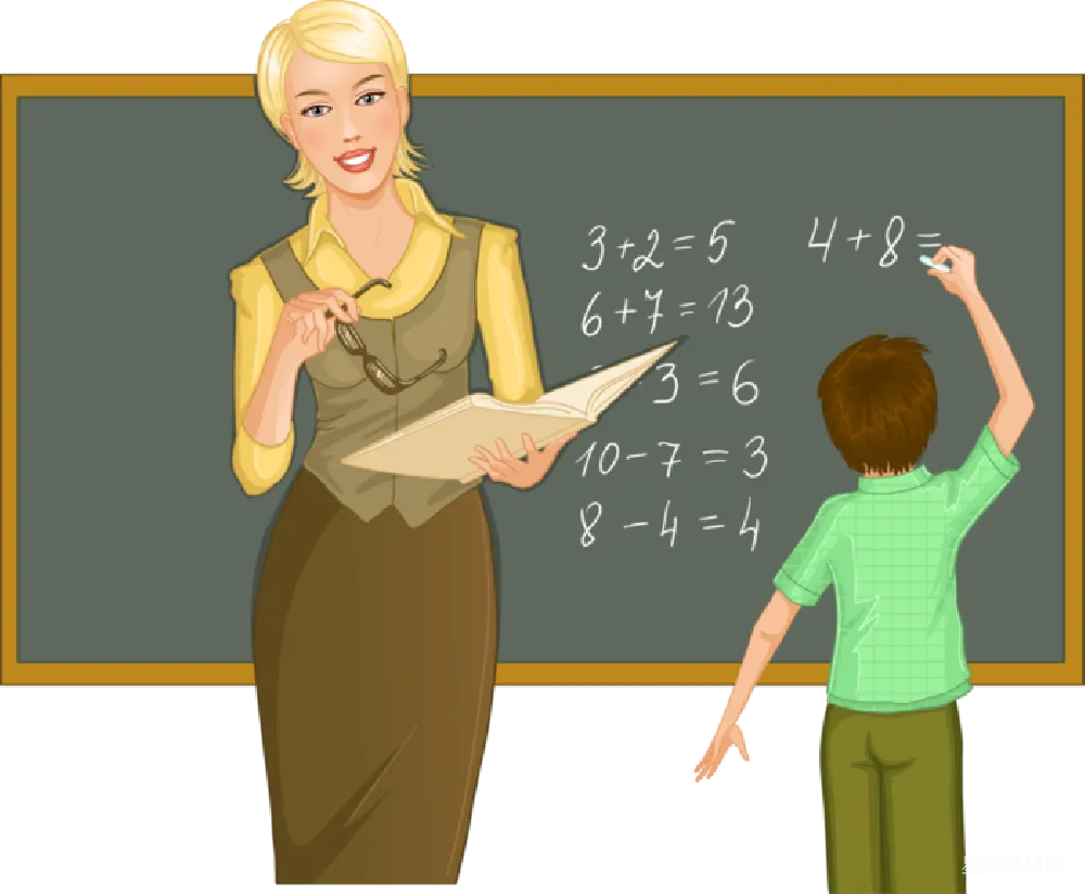 元素素材 数学课堂的师生互动