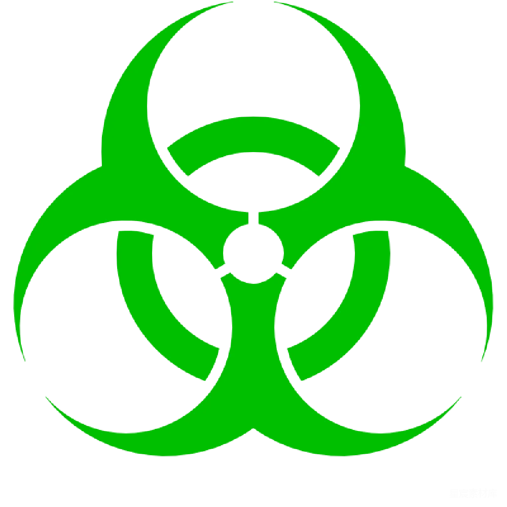 元素素材 生物标志 警告 安全 生物危害标志