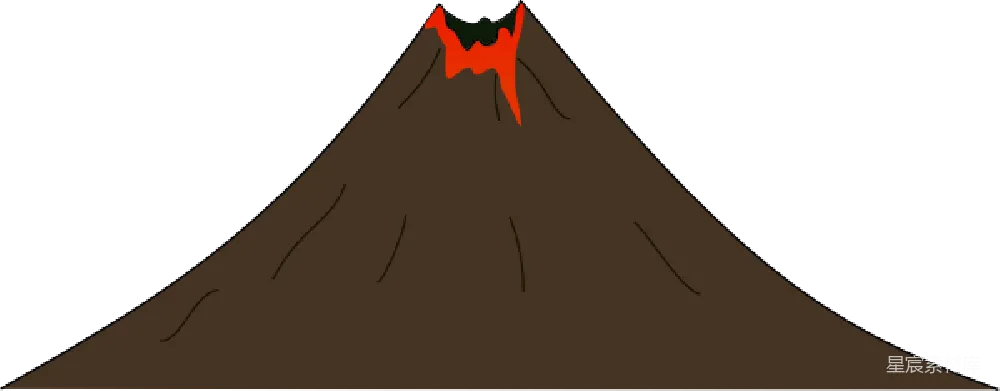 元素素材 元素 火山