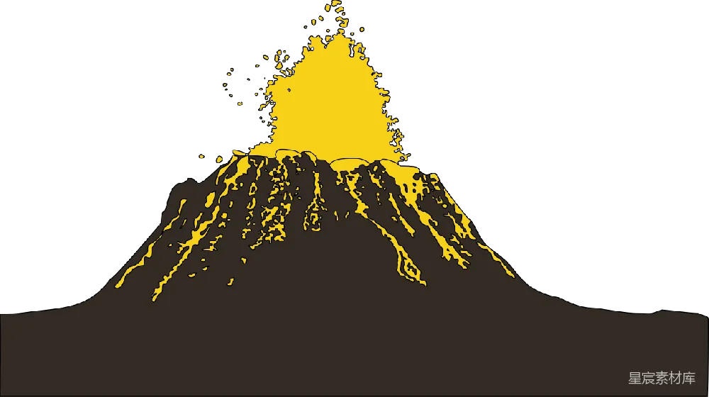元素素材 元素 火山