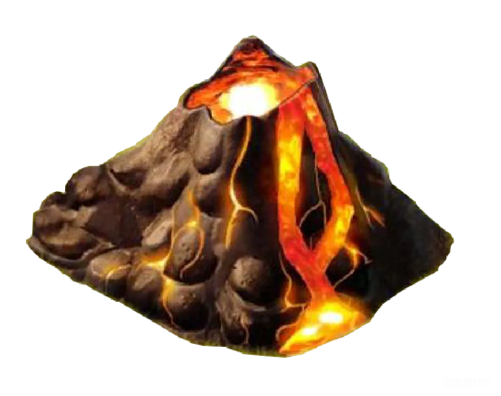 元素素材 元素 火山