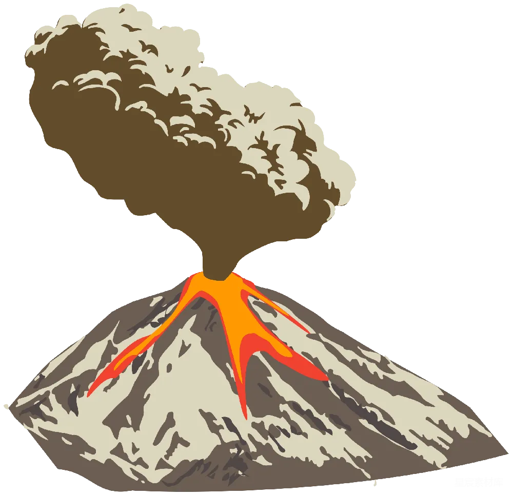 元素素材 元素 火山
