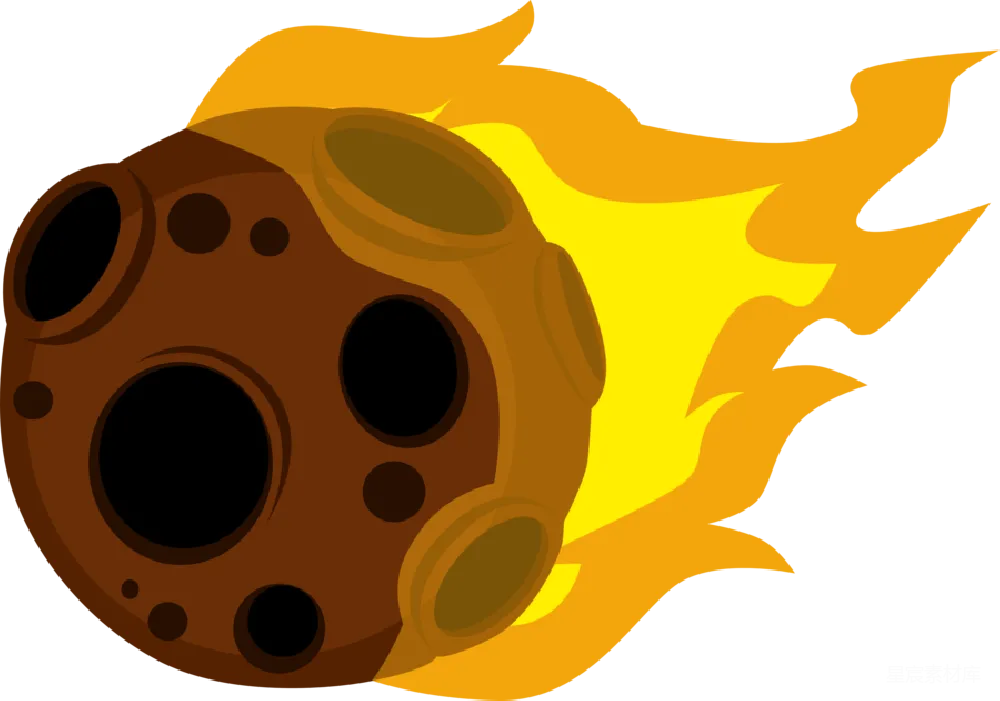 元素素材 燃烧的星球插画
