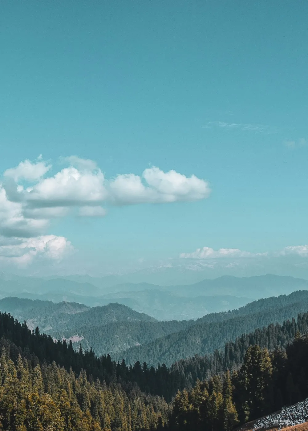 高清摄影 旅行 自然 壁纸 一座山峦的景色