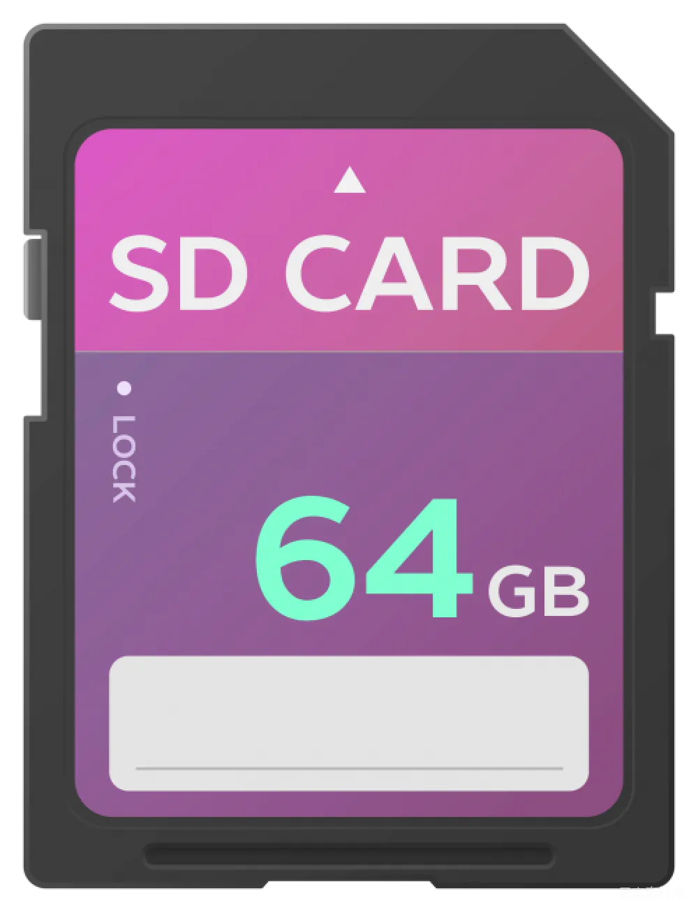 元素素材 存储设备 便携式存储 数字技术 64GB SD卡