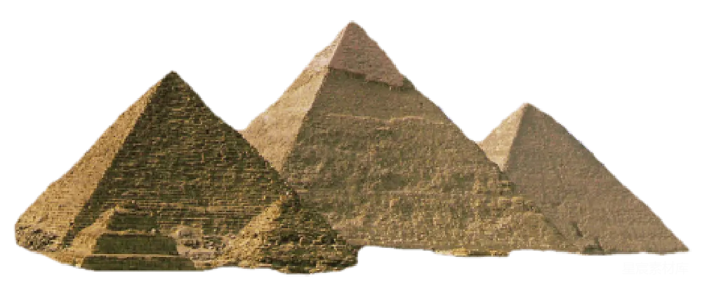 元素素材 埃及金字塔群