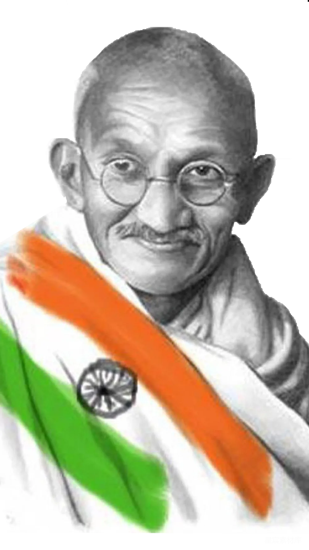 元素素材 元素 圣雄 Gandhi