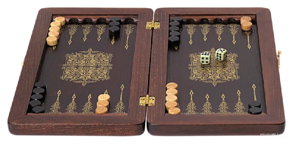 元素素材 回力棋 复古 棋盘游戏 复古木质回力棋游戏板