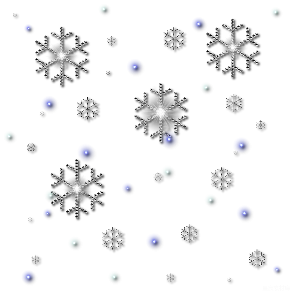 元素素材 雪花