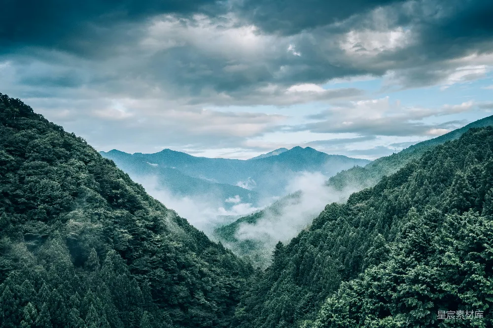 高清摄影 山和天