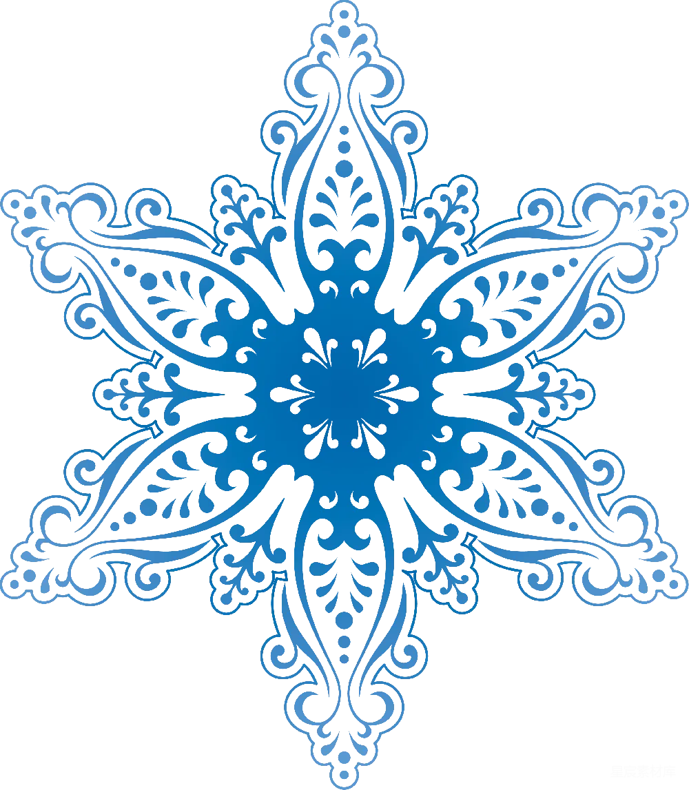 元素素材 雪花