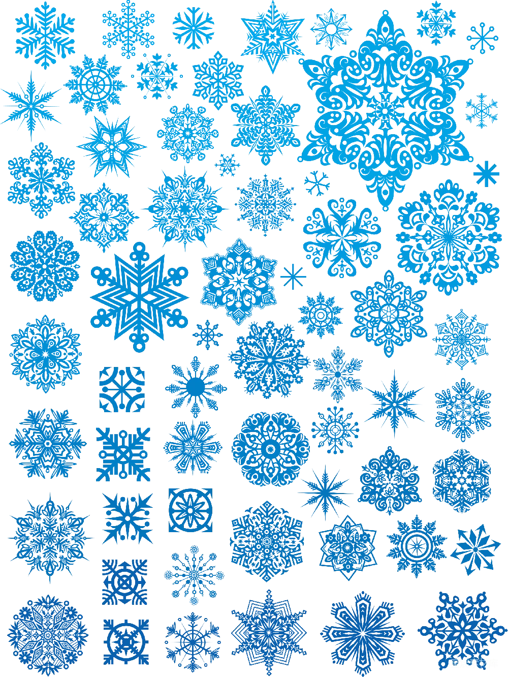 元素素材 元素 雪花