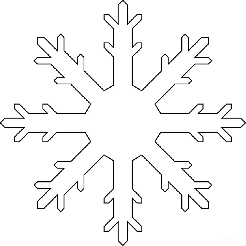 元素素材 雪花