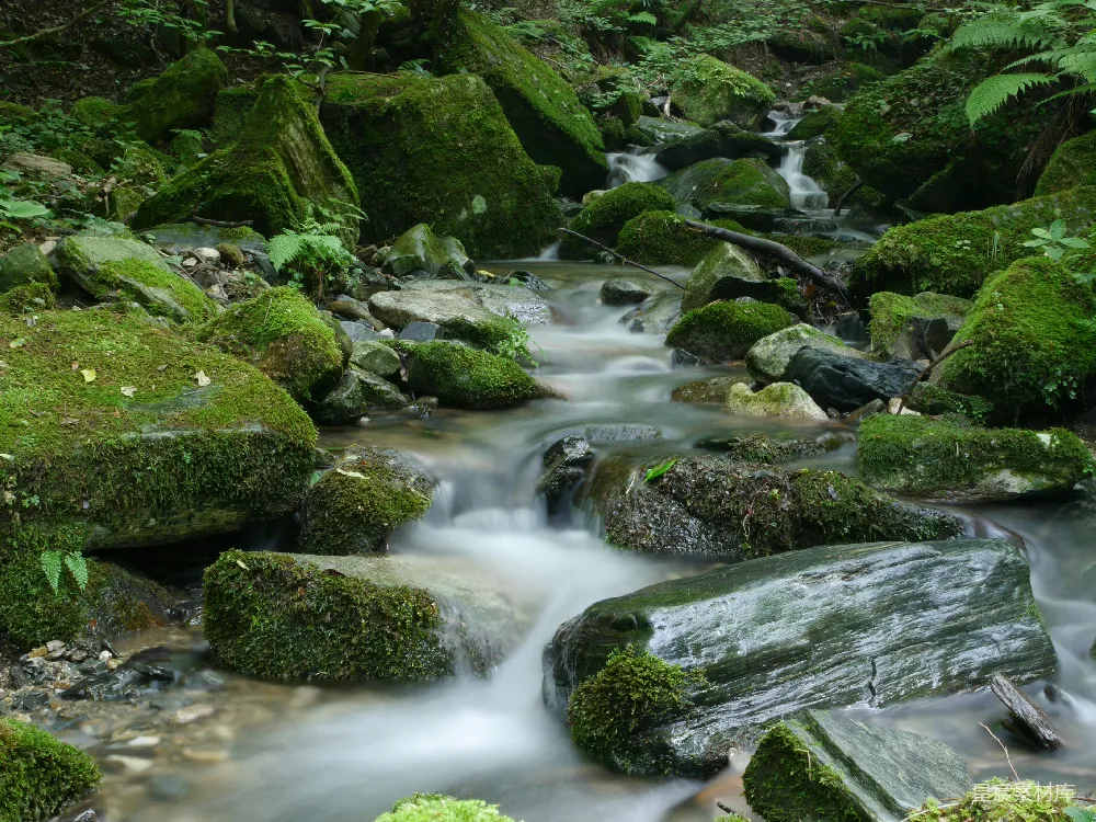 高清摄影  水流水流的延时摄影