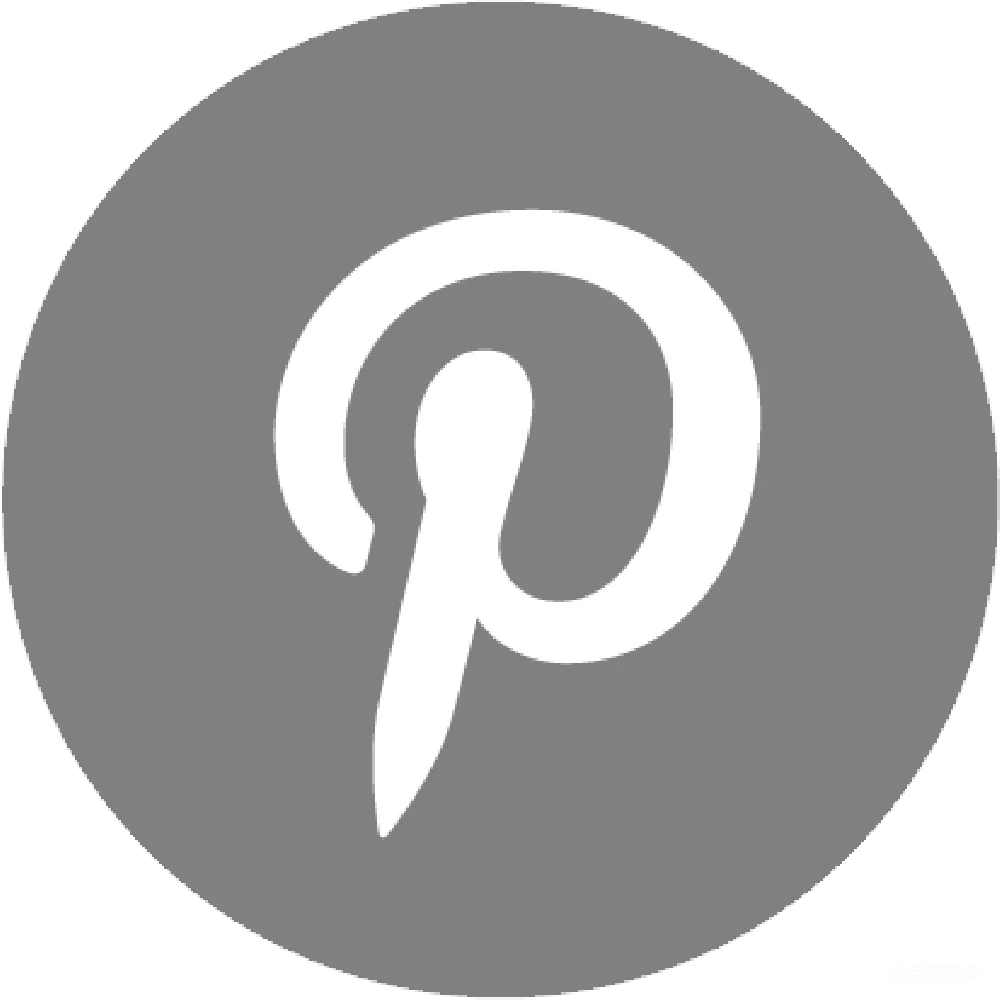 元素素材 社交网络 简约设计 标志 Pinterest Logo