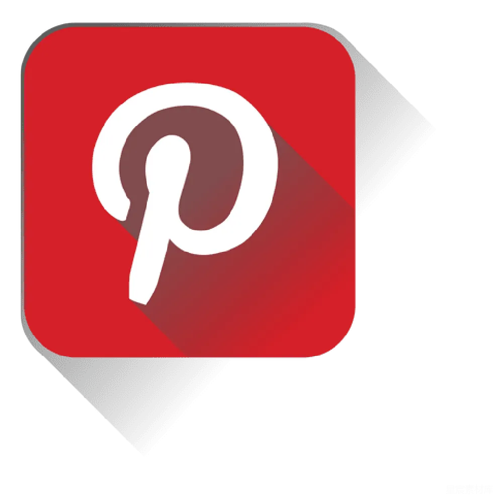元素素材 社交媒体 应用图标 设计 Pinterest图标