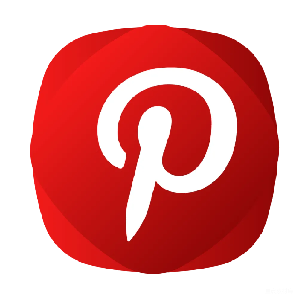 元素素材 社交媒体 图标 应用 Pinterest应用图标