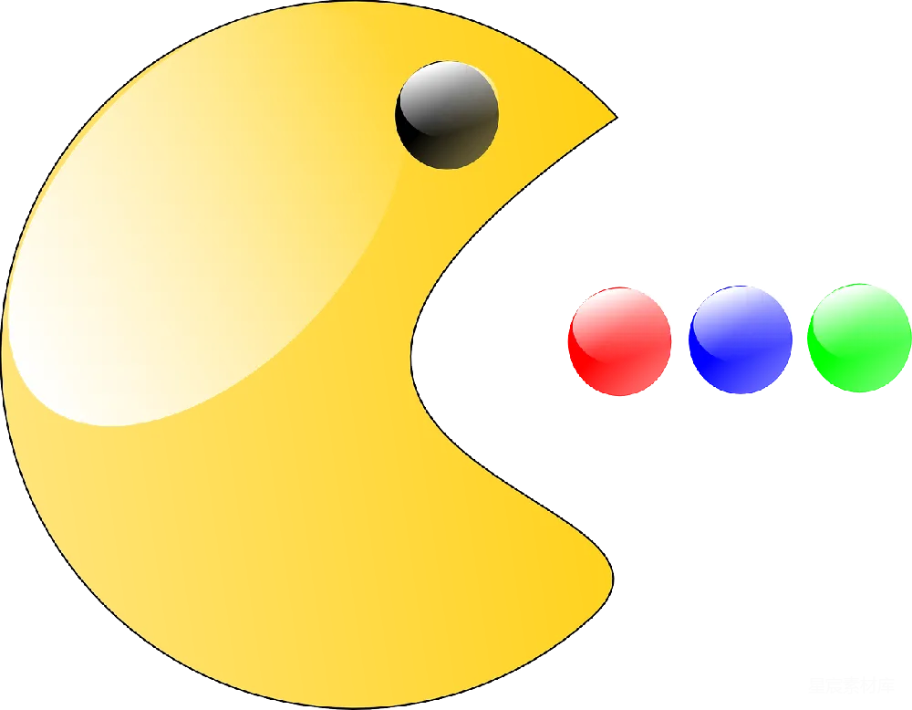 元素素材 元素 pac-man