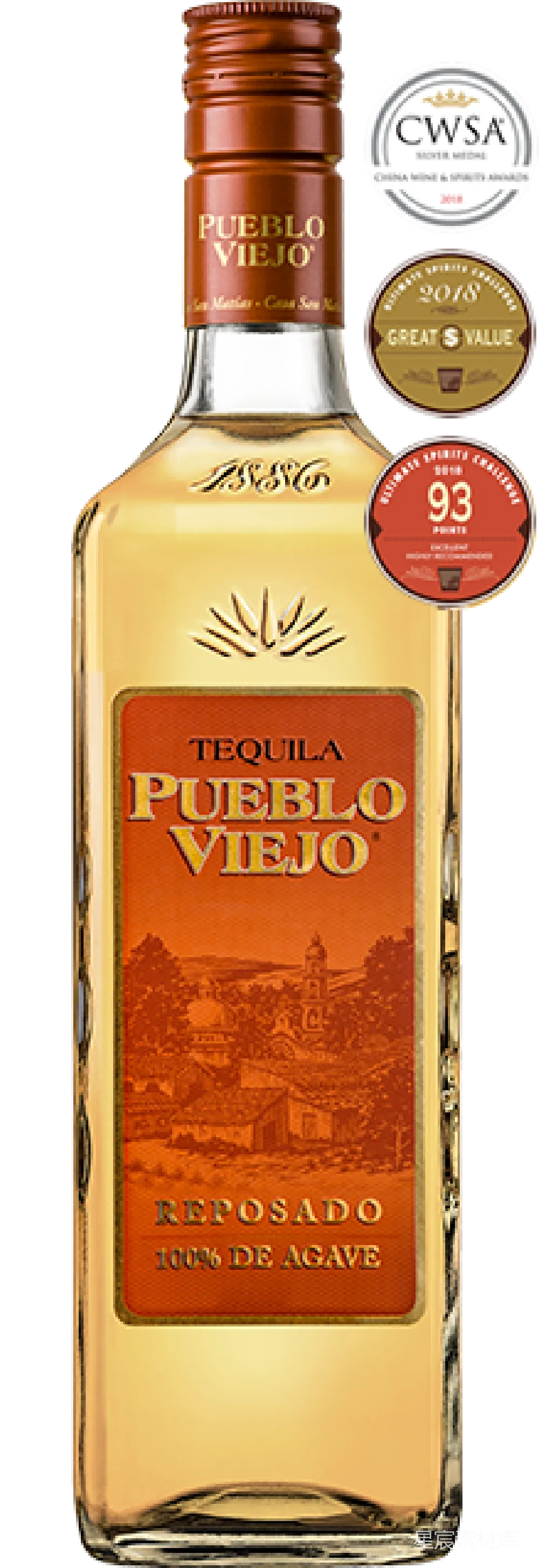 元素素材 龙舌兰酒 墨西哥风情 高端饮品 Pueblo Viejo Reposado Tequila